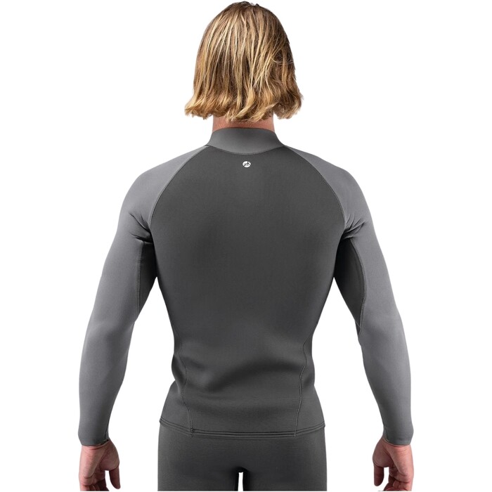 2024 Zhik Mnner Superwarm X Neoprene Wetsuit Top DTP-1180-GRY - Grey